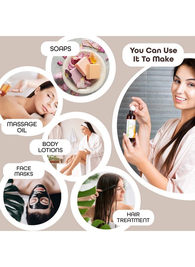 Premium Nature - Castor Oil Pure Carrier Oil Cold Pressed Castrol Oil For Essential Oils Mixing Natural Skin Moisturizer Body & Face Eyelash Caster Oil Eyelashes Eyebrows Lash & Hair Growth Serum 4 Oz - Image 1
