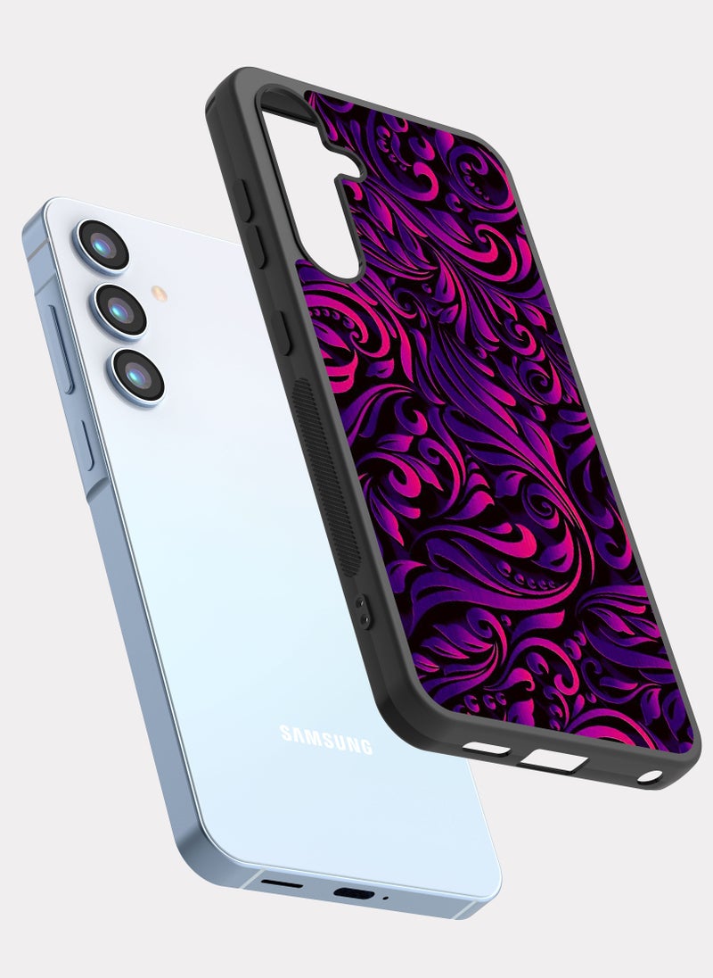 PXLAAT Samsung Galaxy A55 case cover Mandala Art Purple - Image 2