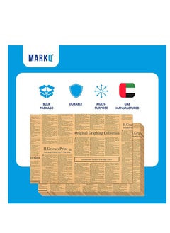 MARKQ Newspaper Wrapping Paper 50 x 70 Kraft Paper Sheets for Gifts Packaging Flower Bouquet Art and Crafts - 40 Sheets - 80 GSM  - Image 3
