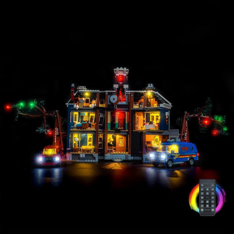 LocoLee مجموعة إضاءة LocoLee متوافقة مع Lego 11370 أشياء غريبة: منزل كريل - بدون نموذج فقط أضواء، ملحقات إضاءة LED متوافقة مع Lego 11370 منزل كريل (نسخة RC) - Image 3