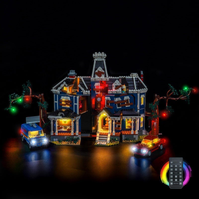 LocoLee مجموعة إضاءة LocoLee متوافقة مع Lego 11370 أشياء غريبة: منزل كريل - بدون نموذج فقط أضواء، ملحقات إضاءة LED متوافقة مع Lego 11370 منزل كريل (نسخة RC) - Image 4