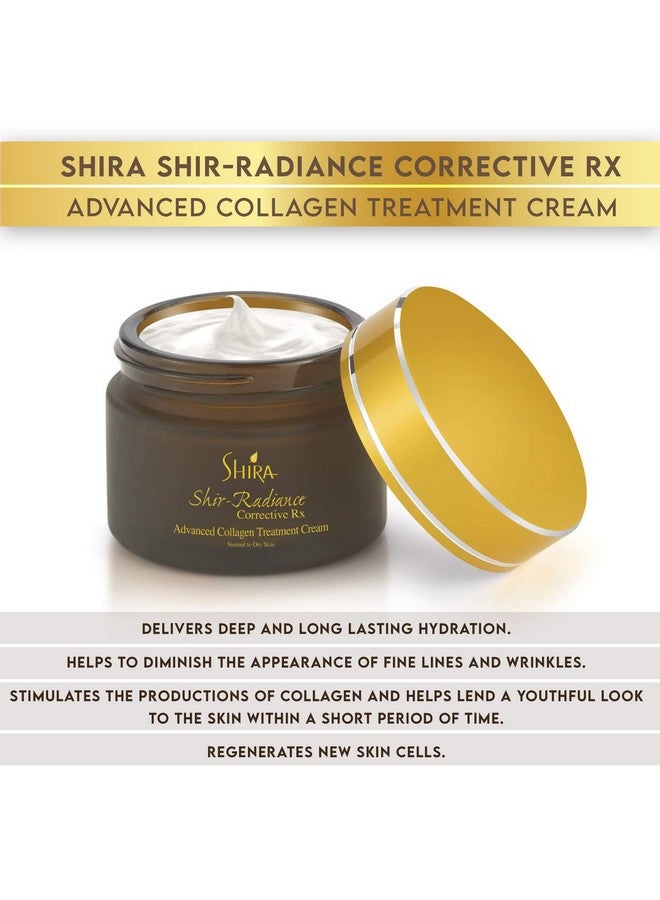 شيرا كريم علاج الكولاجين المتطور Shirradiance Corrective Rx مع إستر C المتقدم للبشرة الصحية والمرطبة والمشرقة للبشرة العادية والجافة (50 مل) - Image 2