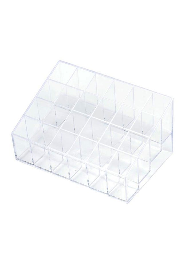 نيبمينينت 24-Grid Acrylic Makeup Organizer Storage Box Clear - Image 1