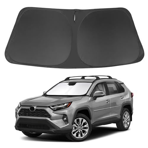 LHFLIVE Windshield Sun Shade Front Window Sunshade Fit for Toyota RAV4 RAV-4 2019-2024 2025 Accessories Auto Interior Sun Visor Heat Protection - Image 1