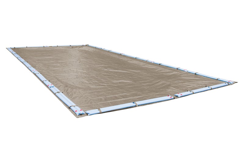 Robelle 16 x 32 ft Professional Tan Winter Pool Cover for Inground Pools, 5 ft Overlap (21 x 37 ft Cover Size), Solid 12 x 12 Scrim, 3.7 oz/yd2, 15-Year Warranty, Style: 571632R-ROB - Image 1