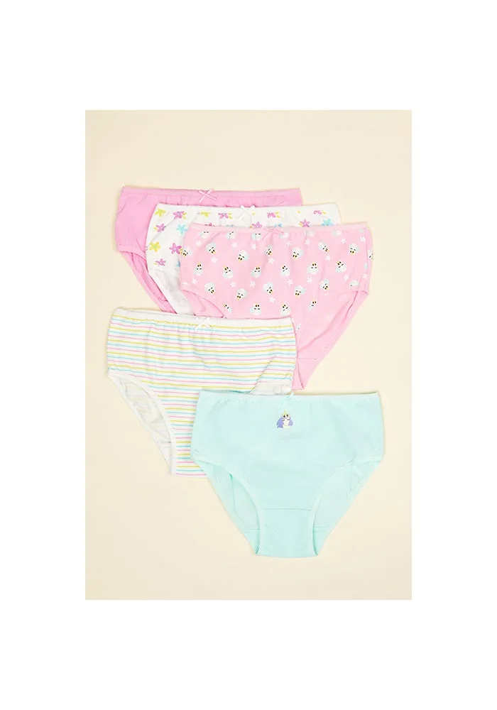 أر أند بي 5 Pack Printed Briefs