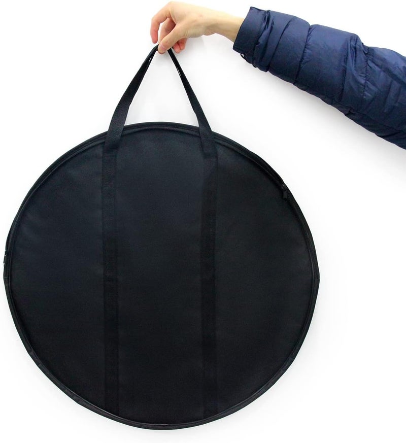 JACKAROOJOKER Jackaroo Joker Premium Round Board Game Carrying Bag, Black, Portable Storage Case with Hand 58 cm - Image 2