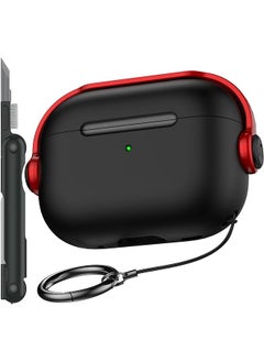 erorex ARfun TPU Case Cover for Apple AirPods Pro Black Red  - Image 1