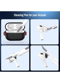 erorex ARfun TPU Case Cover for Apple AirPods Pro Black Red  - Image 4