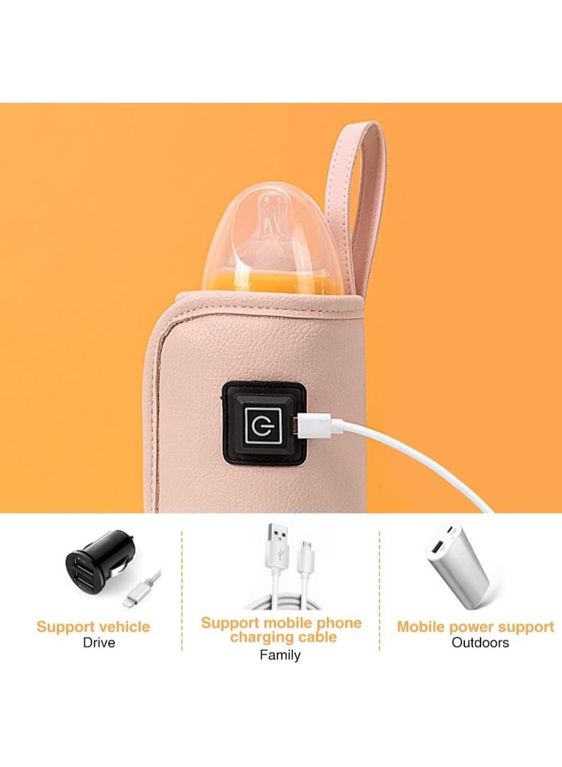جهاز تدفئة زجاجات حليب الاطفال محمول للسفر بمنفذ USB لتسخين حليب الاطفال الرضع بدرجة حرارة ثابتة - Image 3