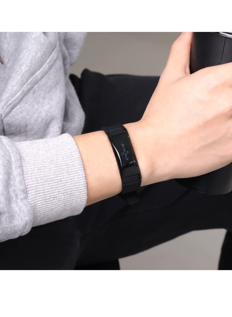 Adjustable 7-in-1 Silicone Magnetic Bracelet for Men & Women - Waterproof Energy Balance Bracelet, Perfect Gift for Friends, Stylish & Protective - Image 1