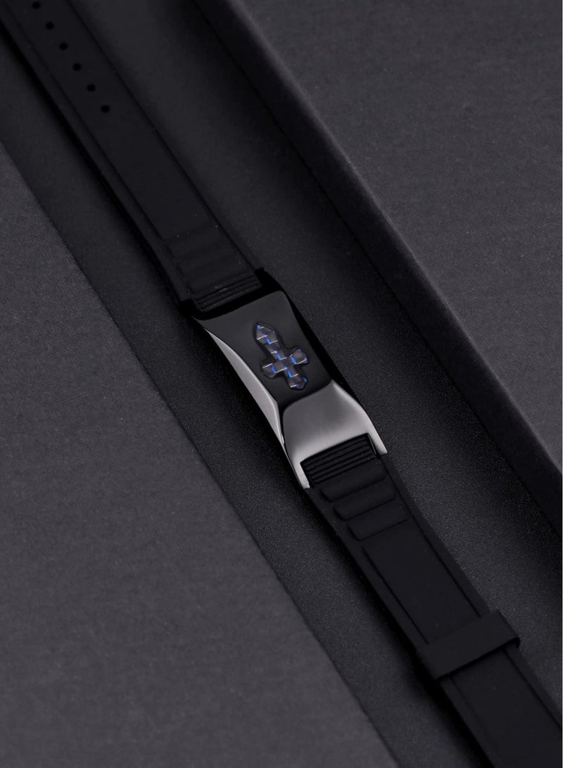 Adjustable 7-in-1 Silicone Magnetic Bracelet for Men & Women - Waterproof Energy Balance Bracelet, Perfect Gift for Friends, Stylish & Protective - Image 5