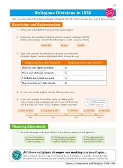 GCSE History Edexcel Topic Revision Guide - Early Elizabethan England, 1558-1588  - Image 5