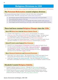 GCSE History Edexcel Topic Revision Guide - Early Elizabethan England, 1558-1588  - Image 4