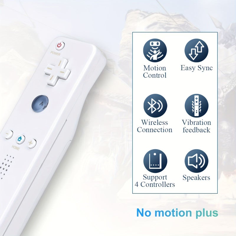 جهاز التحكم الأبيض المستقيم ونونشوك لجهاز Wii وWii U مع غطاء حماية وسوار معصم - Image 5
