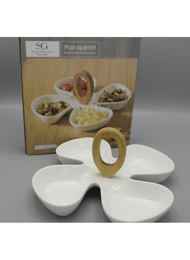 لوفت طبق، مقبلات، L28XP28XH12CMS، أبيض، بورسلين-150088 - Image 2