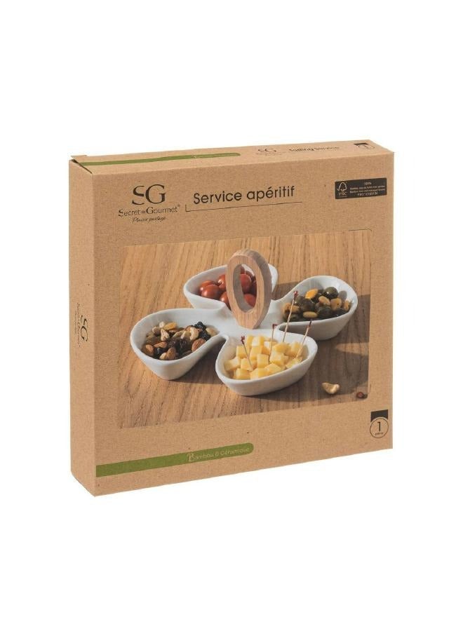 لوفت طبق، مقبلات، L28XP28XH12CMS، أبيض، بورسلين-150088 - Image 3