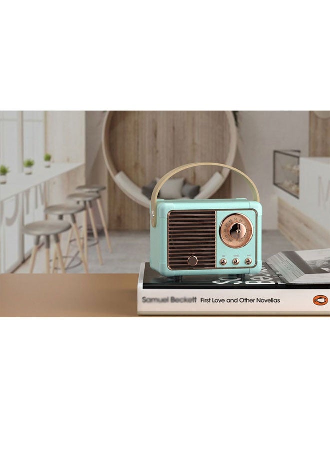 نيوترل مكبر صوت بلوتوث صغير كلاسيكي إبداعي HM11 صغير الحجم وسهل الحمل، مثالي للاستماع إلى الموسيقى والرد على المكالمات. مثالي لحفلات أعياد الميلاد وتناول الطعام في الهواء الطلق وفترات الاسترخاء للتأمل والمناسبات المماثلة. (أزرق) - Image 2