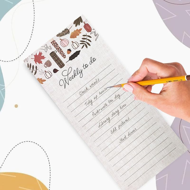 NUOVI Weekly To Do Magnetic Memo Pad | 60 Tear off Sheet & Magnet Back | Ideal Memo Pad for Fridge, Locker & File Cabinet - Image 4