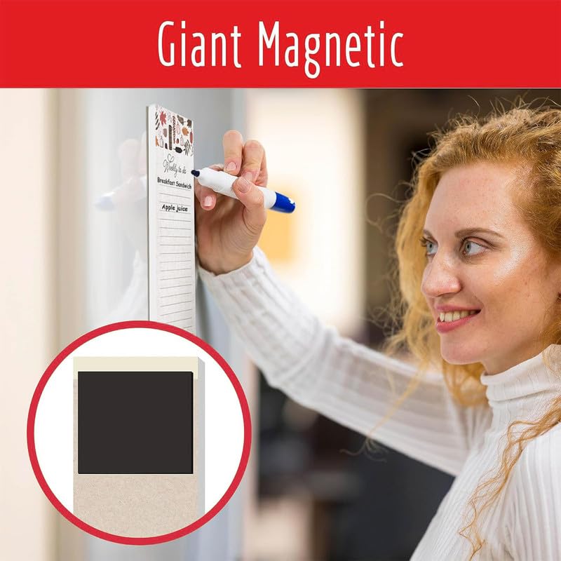 NUOVI Weekly To Do Magnetic Memo Pad | 60 Tear off Sheet & Magnet Back | Ideal Memo Pad for Fridge, Locker & File Cabinet - Image 5