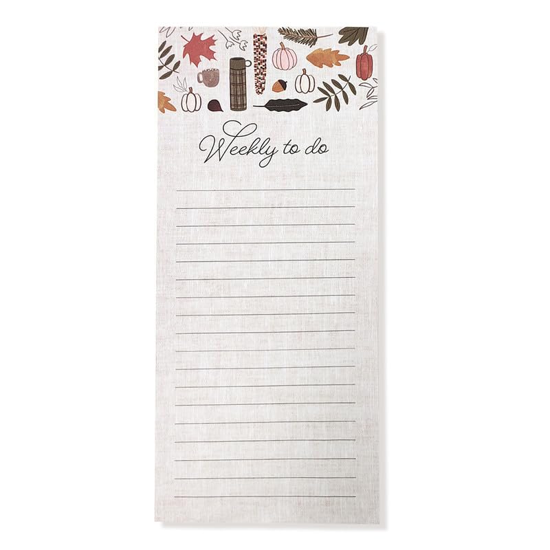 NUOVI Weekly To Do Magnetic Memo Pad | 60 Tear off Sheet & Magnet Back | Ideal Memo Pad for Fridge, Locker & File Cabinet - Image 1