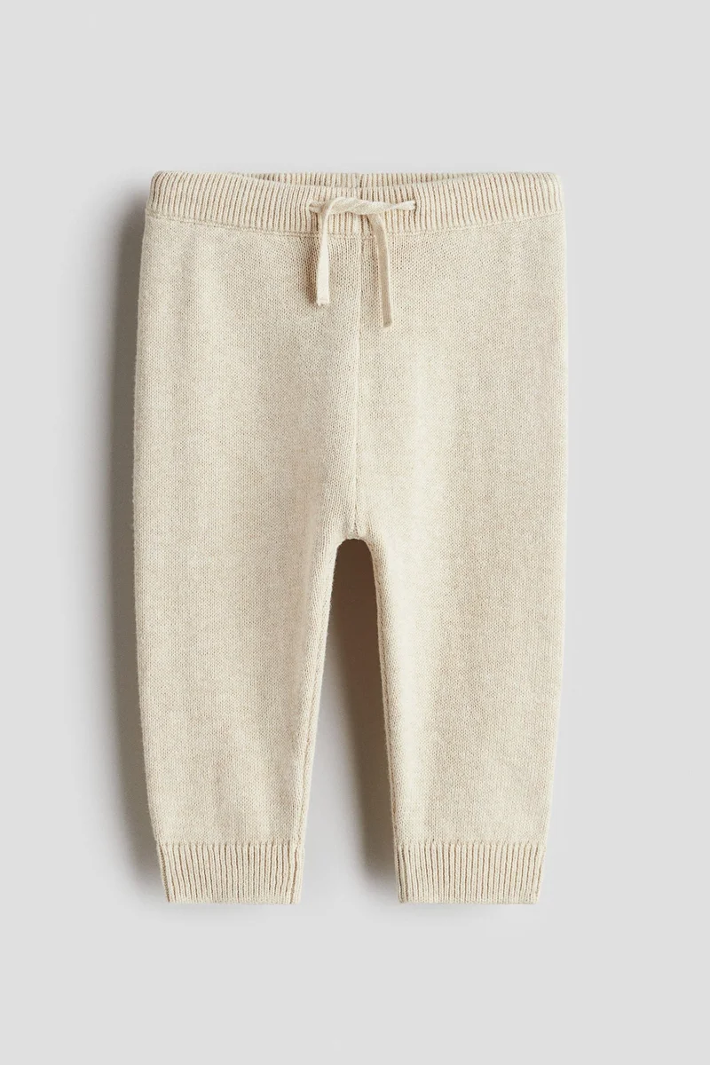 H&M Fine-knit cotton joggers