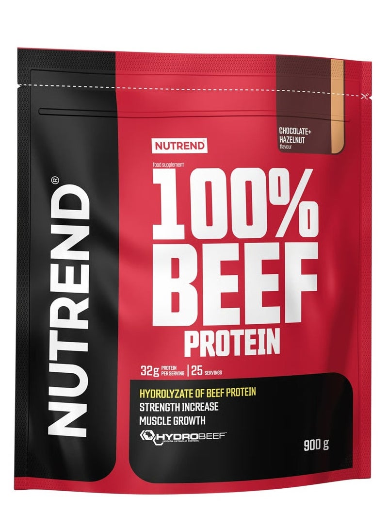 NUTREND Beef Protein 100% 900 Grams Chocolate Hazelnut