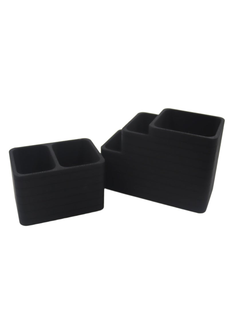 3D Brothers - 2 PCs Dual Remote Organizer - Modern Multi-Slot Design - Image 1