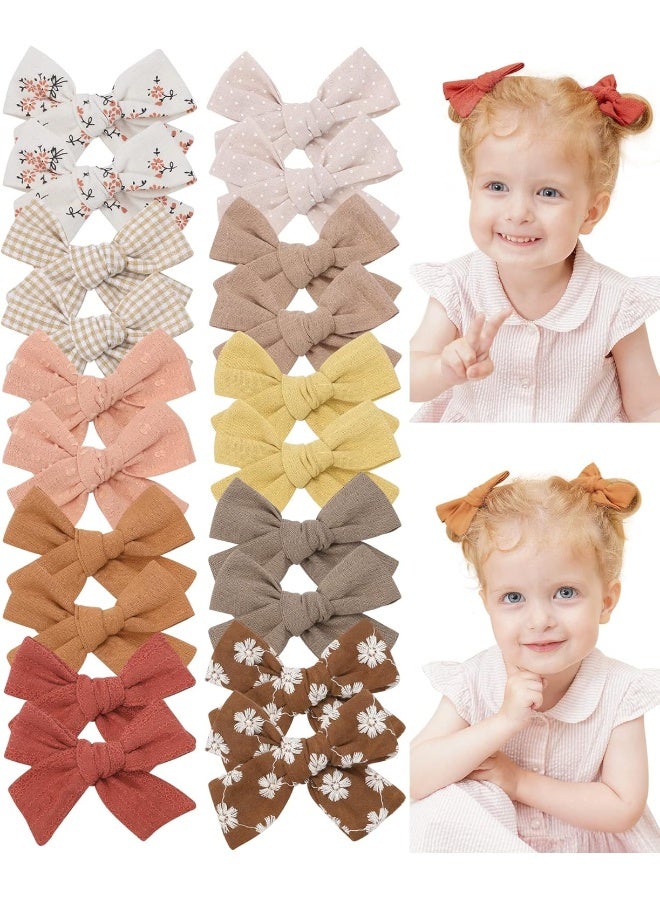 Jollybows 20 PCS Baby Girls Hair Clips Set Hair Bows Barrettes Handmade Accessories Alligator Clip for Babies Infant Toddlers Little Kids Teens - Image 1