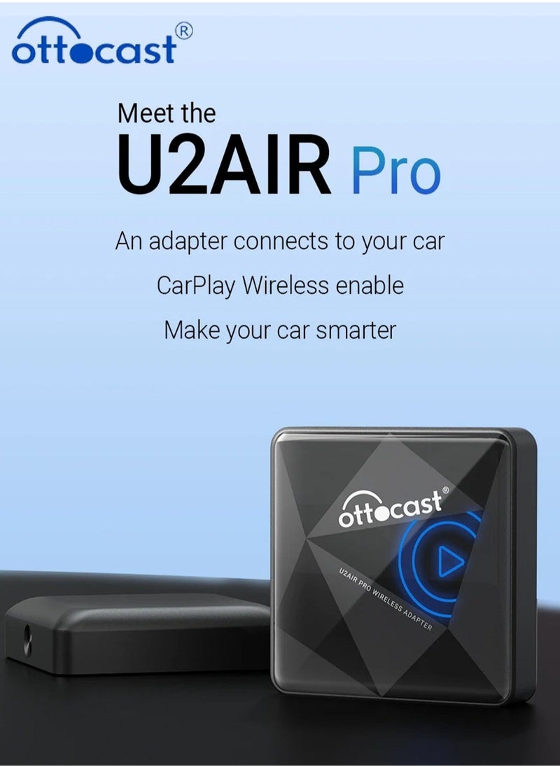 Ottocast Ottocast U2 AIR Pro Wireless CarPlay Adapter Apple Car Play Accsesories Intelligent System for OEM Wired CarPlay Vehicles  - Image 1