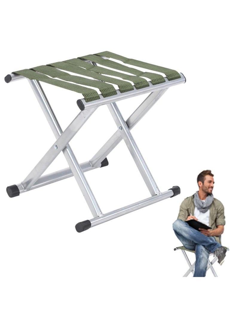 Generic Camping Stool Portable Folding Telescopic Stool Garden Seat Fishing Chair Outdoor Adventures Chair Camping Stool for Outdoor Adventures Gardening Army Green Outdoor Chair  - Image 5