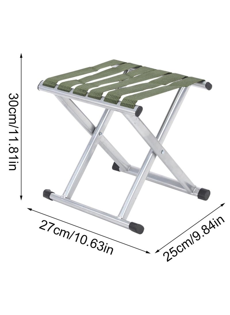 Generic Camping Stool Portable Folding Telescopic Stool Garden Seat Fishing Chair Outdoor Adventures Chair Camping Stool for Outdoor Adventures Gardening Army Green Outdoor Chair  - Image 3