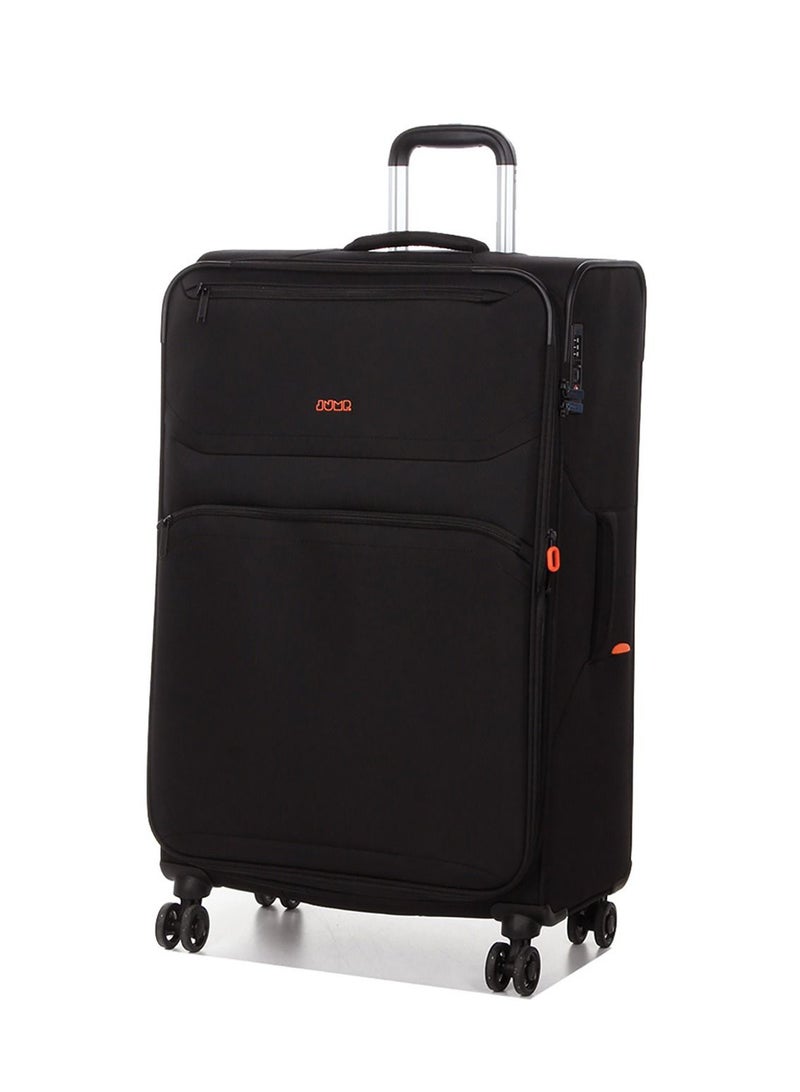 Jump Moorea 2 Soft Expandable Suitcase Luggage Trolley 88 cm Extra-Large Black - Image 1