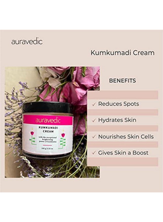 Auravedic Kumkumadi Face Cream For Glowing Skin With Kumkumadi Tailam Kumkumadi Face Oil For Glowing Skin Kumkumadi Cream Moisturizer For Face With Kumkumadi Oil 100 G - Image 4