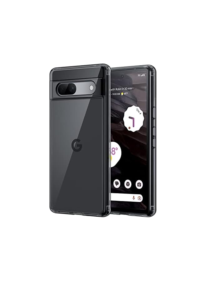 جي تيك حافظة JETech لهاتف Google Pixel 7a مقاس 6.1 بوصة 2023، غطاء هاتف واقٍ غير أصفر مقاوم للصدمات، ظهر صلب مضاد للخدش من البولي كربونات (أسود) - Image 1