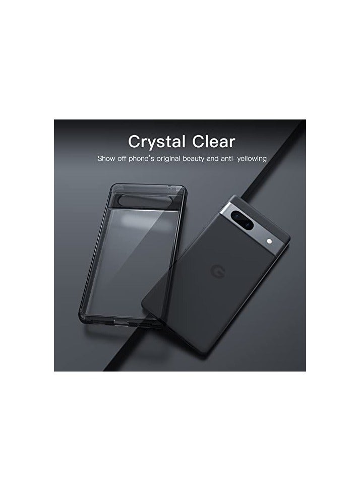 جي تيك حافظة JETech لهاتف Google Pixel 7a مقاس 6.1 بوصة 2023، غطاء هاتف واقٍ غير أصفر مقاوم للصدمات، ظهر صلب مضاد للخدش من البولي كربونات (أسود) - Image 2