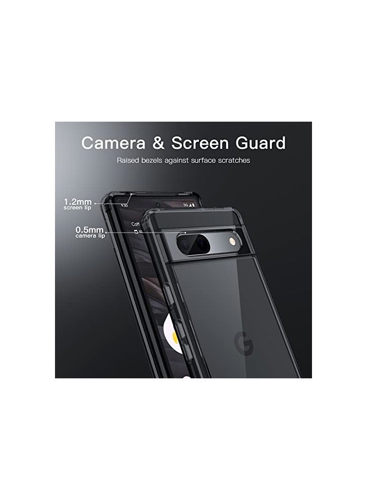 جي تيك حافظة JETech لهاتف Google Pixel 7a مقاس 6.1 بوصة 2023، غطاء هاتف واقٍ غير أصفر مقاوم للصدمات، ظهر صلب مضاد للخدش من البولي كربونات (أسود) - Image 3