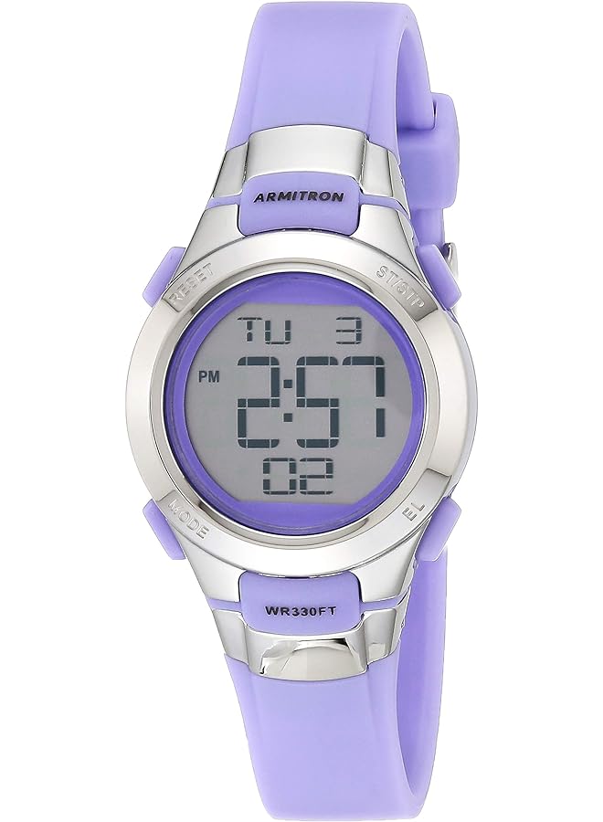 Armitron Women's Digital Chronograph Resin Strap Watch 45 7012 Chronograph Digital Quartz Movement - Image 1