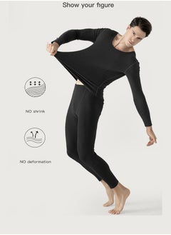 Magic Park Men Thick Thermal Underwear Set Ladies Long Johns Thermal Set Fleece Lined Premium Soft Thermal Underwear Winter Base Layer Tops & Bottoms for Women Men  - Image 3