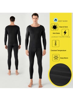 Magic Park Men Thick Thermal Underwear Set Ladies Long Johns Thermal Set Fleece Lined Premium Soft Thermal Underwear Winter Base Layer Tops & Bottoms for Women Men  - Image 2