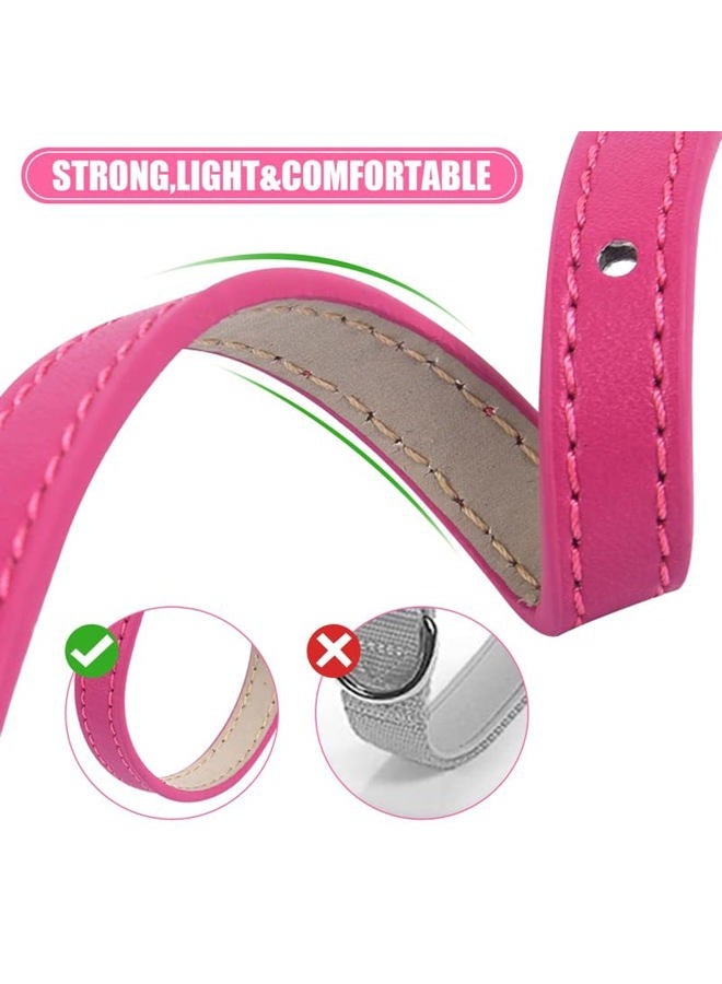 ChengFu XXS Dog Collar Teacup Dog Collar, Pink Dog Collar, Teacup Dog Collar for Small Dogs Cats, Pink, 3/8 inch Width - Image 4