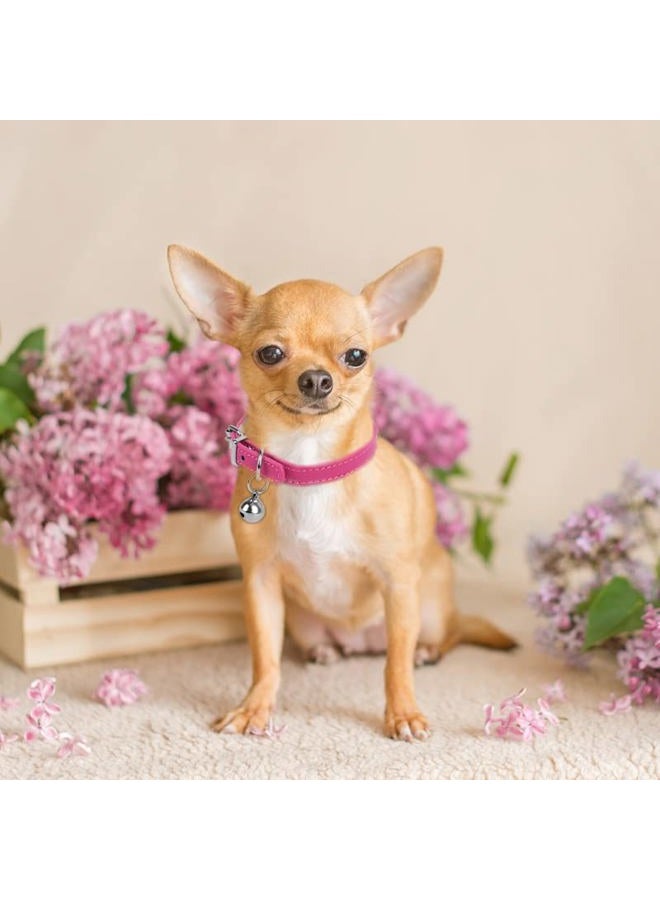 ChengFu XXS Dog Collar Teacup Dog Collar, Pink Dog Collar, Teacup Dog Collar for Small Dogs Cats, Pink, 3/8 inch Width - Image 5