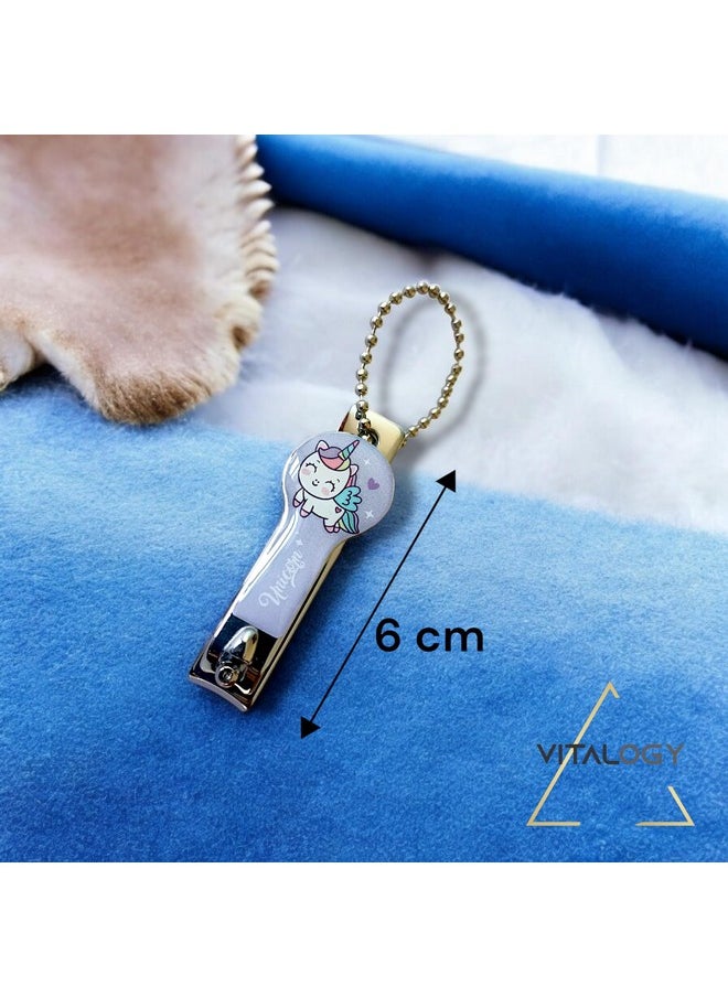 VITALOGY - - Nail Cutter For Girls Unicorn Design - Cute Nail Clipper Fingernail And Toenail Cutter - Perfect For Kids And Toddlers (Nailcutter) - Image 1