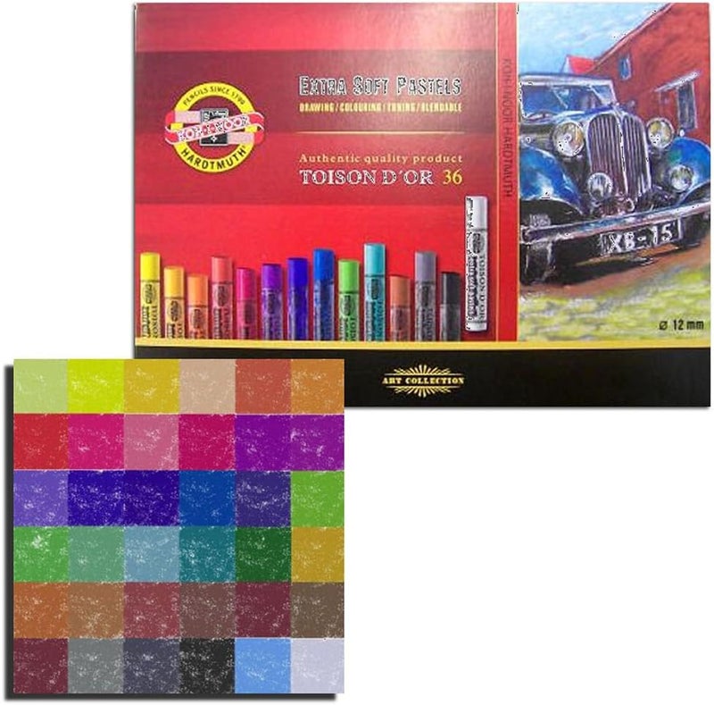 KOH-I-NOOR set of artists´ extra soft pastels 8555 36