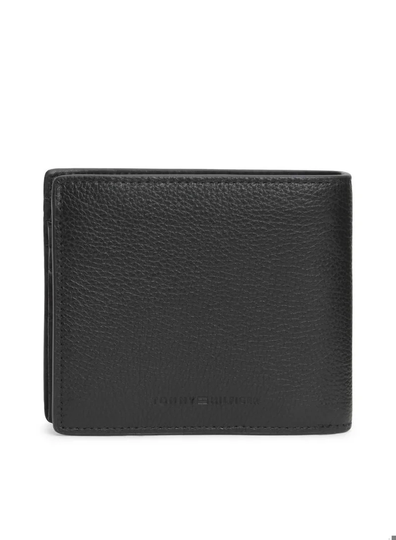 Tommy Hilfiger Black Credit Card And Coin Leather Bifold Wallet for Men | Best Price UAE