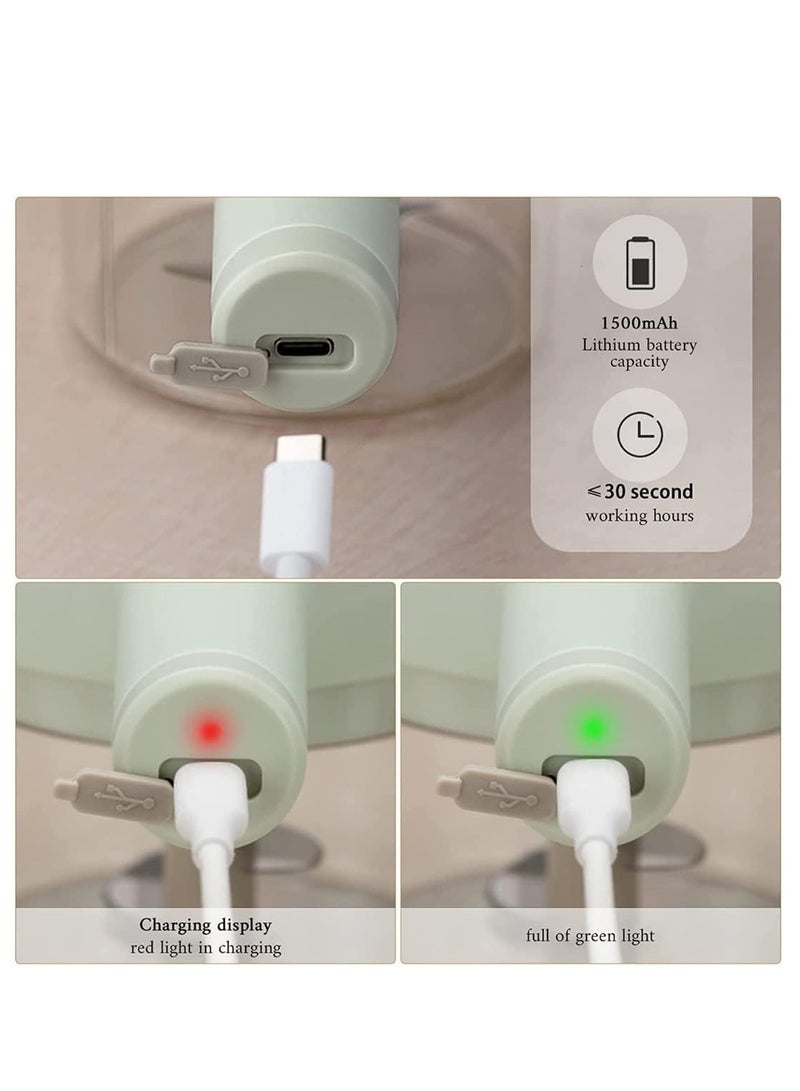 Electric Vegetable Cutter Set,Gatling Vegetable Chopper Mini Wireless Food Processor,Garlic Chili Onion Celery Ginger Meat Garlic Chopper with Brush - Image 3