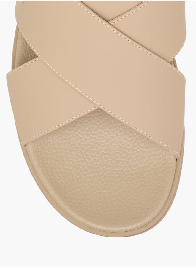Le Confort Men's Cross Strap Slip-On Sandals  - Image 3