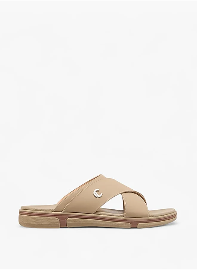 لو كونفورت Men's Cross Strap Slip-On Sandals Ramadan Collection