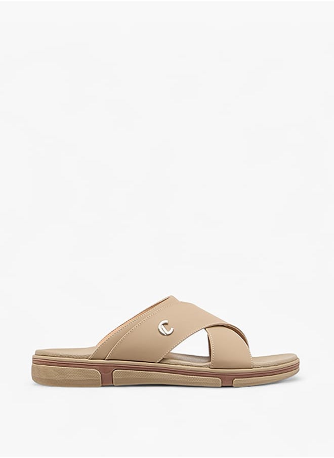 Le Confort Men's Cross Strap Slip-On Sandals  - Image 2