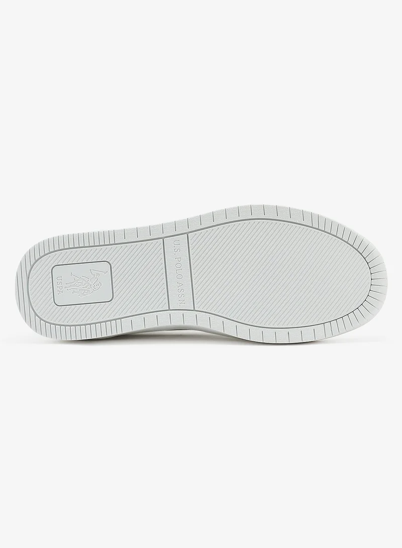U.S. Polo Assn. white Women's White Sneakers - Bold Rugged Style Shoes with Durable Sole for Outdoor Wear for Women | Best Price UAE